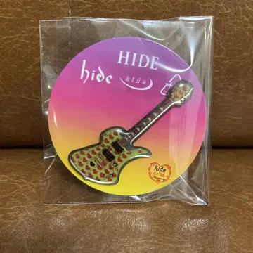 HIDE 기타 고유명사 핀 배지 그린 하트