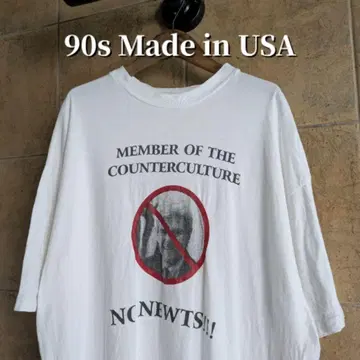 90년대 USA제 Newt Gingrich 사진 자화상 위인 티셔츠
