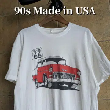 90년대 USA제 Route 66 티셔츠 싱글 스티치 XL