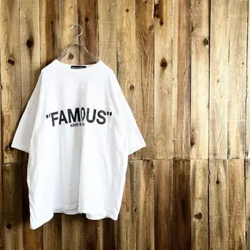WORLD WIDE FAMOUS 로고 포켓 티셔츠 XL 사이즈
