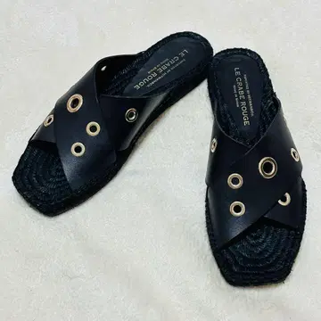 루쿠라베루즈 샌들 23.5cm 블랙 새상품 스페인산