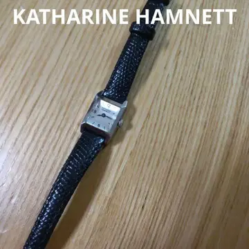 KATHARINE HAMNET KH-8002 블랙 가죽 시계