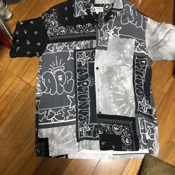 Aape 반다나 패턴 반팔 셔츠 XS