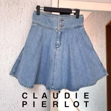 Claudie pierlot paris 데님 플레어 스커트 36 새상품급