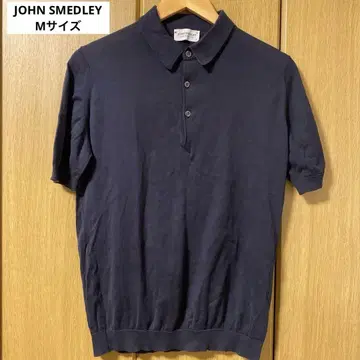 JOHN SMEDLEY 존스메들리 네이비 반팔 피케 셔츠 M