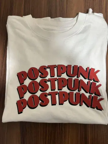 blurhms POSTPUNK 프린트 티셔츠 BIG 화이트