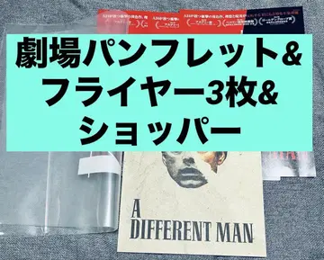 신상 영화 얼굴을 버린 남자 팜플렛 플라이어 3장 쇼핑백 포함 A24