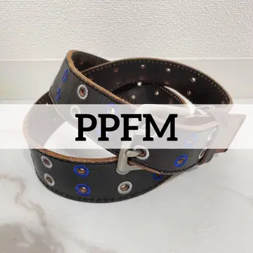 00s archive 레어템 PPFM 가죽 벨트 더블 펑크 그런지