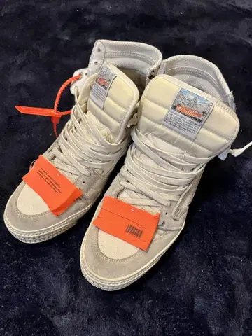 Off-White Air Rubber Dunk 하이컷 스니커즈