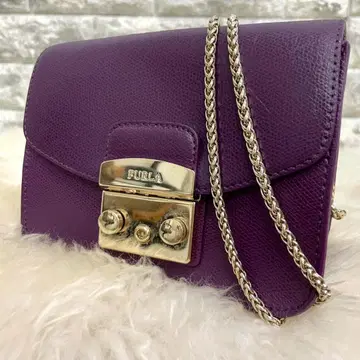 FURLA 훌라 메트로폴리스 체인 숄더 백 퍼플