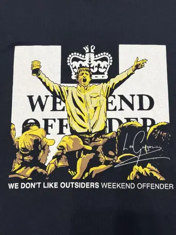 WEEKEND OFFENDER 티셔츠 네이비 casuals 새상품급