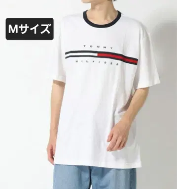 TOMMY HILFIGER 타미힐피거 남성용 반팔 셔츠 화이트