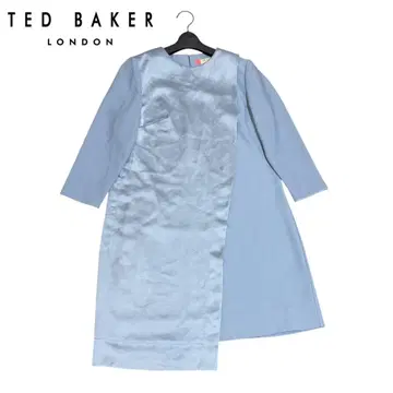 TED BAKER 테드 베이커 이소재 절개 랩풍 원피스 드레스