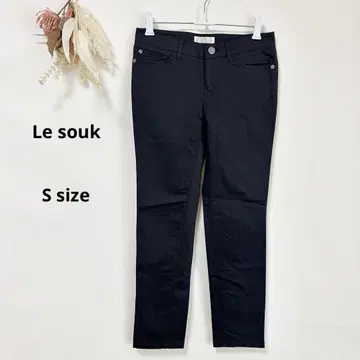 루수크 Le souk 크롭 팬츠 S 블랙 스키니 심플
