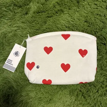 쁘띠 바토 PETIT BATEAU 하트 무늬 파우치