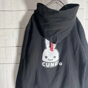 cune 풀오버 후드티 토끼