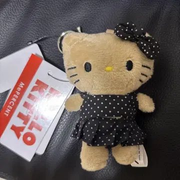 me %롤리즈팜 일광화상 키티 토이 키링 블랙 도트