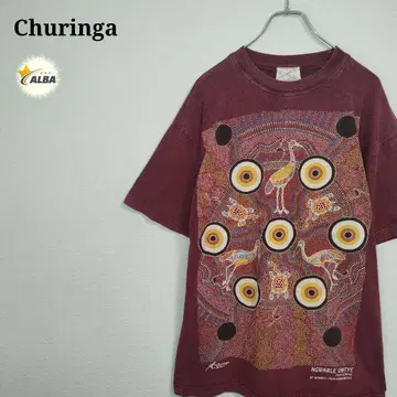 Churinga 츄링가 티셔츠 90년대 빈티지 빨간색 호주산