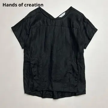 Hands of Creation 린넨 트윌 풀오버 블랙