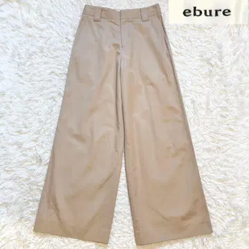 ebure 에부르 코튼 린넨 와이드 팬츠 베이지 38 캐주얼