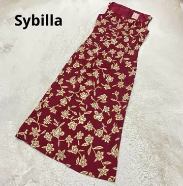 Sybilla 시빌라 꽃무늬 슬리브리스 롱 원피스