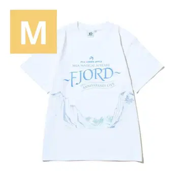 미세스 FJORD 로고 티셔츠 화이트 라이브 M 사이즈
