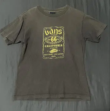 VANS 잭 다니엘 스타일 티셔츠 페이드 스케이트