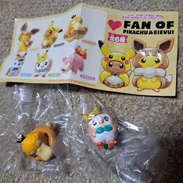 피카츄&이브이 대스키 클럽   모쿠로   코닥 가챠가챠