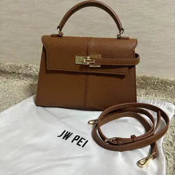 JW PEI Elise 라지 핸들 백 브라운
