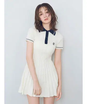 릴리 브라운 폴로 니트 미니 원피스