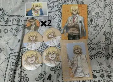Dr.STONE 나나미 류스이 캔뱃지 브로마이드 혜택 묶음 판매