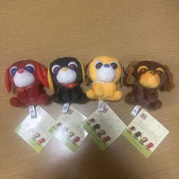 차 개 마스코트 세트 총 4종 세트