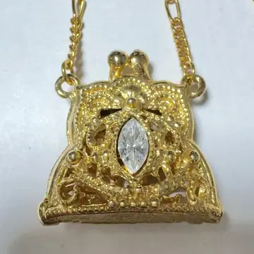 백 모티브 로켓 골드 목걸이 빈티지