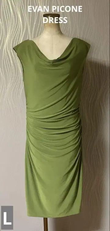 EVAN PICONE DRESS 에반 피코네 드레이프 원피스