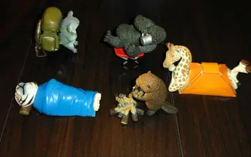 애니멀 캠핑 5종 세트 고릴라, 코알라, 비버, 기린