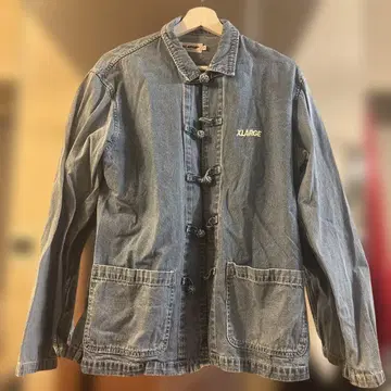 XLARGE 데님 차이나 셔츠