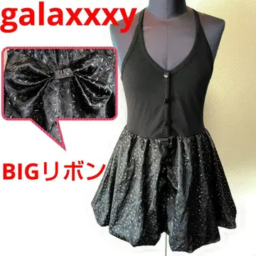 galaxxxy 갤럭시 빅 리본 슬리브리스 미니 원피스