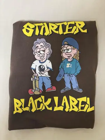 STARTER BLACK LABEL 브라운 하프 지퍼