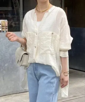 콜라주 개럴개런트 2way 빈티지 라이크 시어 셔츠