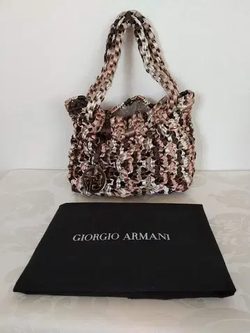 Giorgio Armani 조르지오 아르마니 리본 짜임 토트백