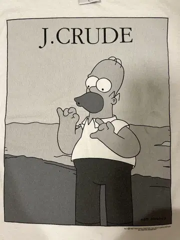 90년대 J.CREW 패러디 The Simpsons 심슨 L 사이즈