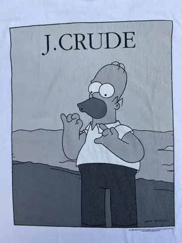 90s J.CREW 패러디 Simpsons 심슨 U.S. T'S