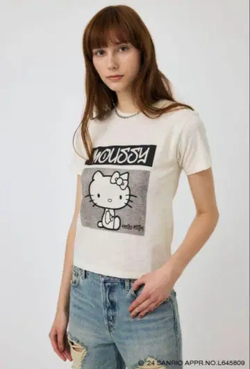 moussy HELLO KITTY URBAN PRINT 티셔츠