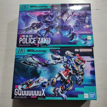 HG 1/144 GQuuuuuuX(지크 액스) 군경 자쿠 2기 세트