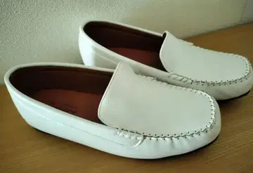23cm 화이트 모카신 드라이빙 슈즈