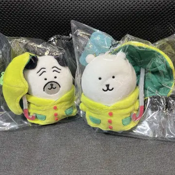 나가노 마켓 비가 오네요 마스코트 나가노의 곰 퍼그 2개