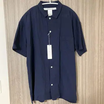새상품 EEL Hanabi Shirts 네이비 L 사이즈