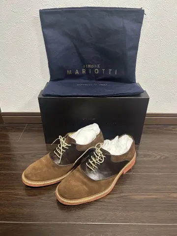 SIMONE MARIOTTI 스웨이드 신발 브라운