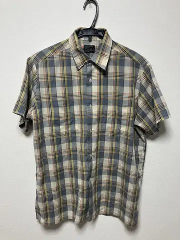 JC Penney 반팔 체크 셔츠 L