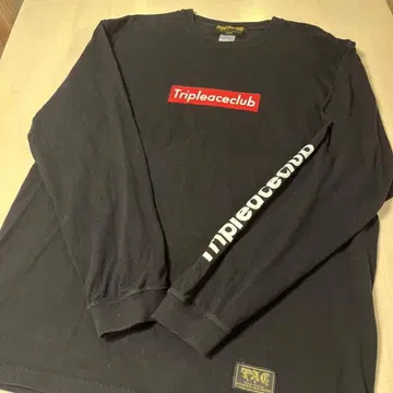 Tripleaceclub 블랙 긴팔 티셔츠